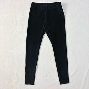 J Jill Pants Women Sz Small Black Corduroy Ankle Leggings Stretch Comfort
